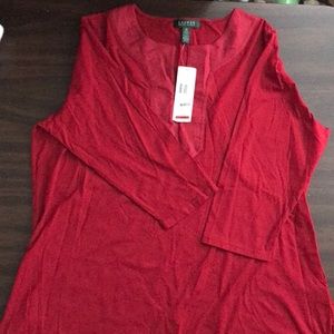 Lauren Ralph Lauren plus size long sleeve top